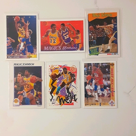 MAGIC JOHNSON BASKETBALL CARDS - Picture 1 of 14